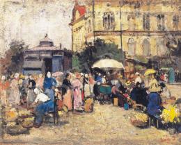 Gáll, Ferenc - Flower Market in the City 