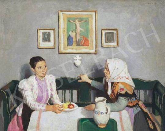 Fényes, Adolf - Visit (Conversation), 1907 | 33rd Auction auction / 92 Lot