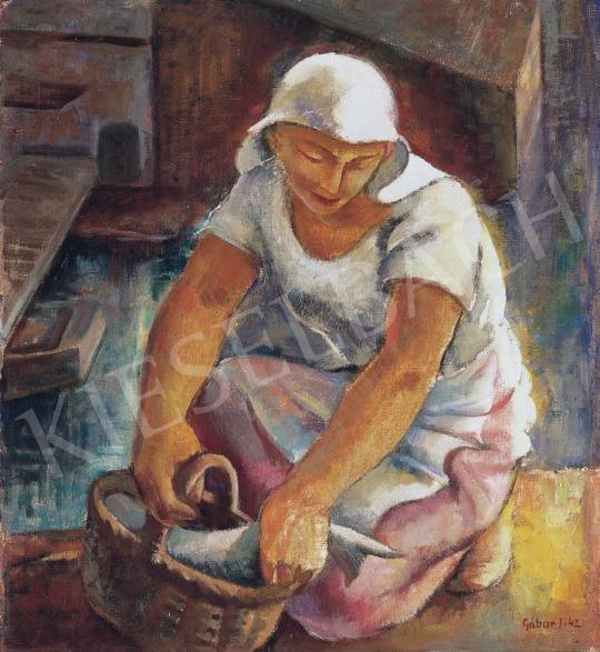  Gábor, Jenő - Fishing Girl | 33rd Auction auction / 189 Lot