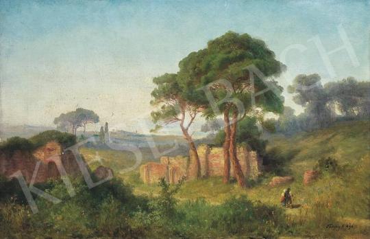Telepy Károly - Itáliai táj, 1898 | 33. Aukció aukció / 195 tétel