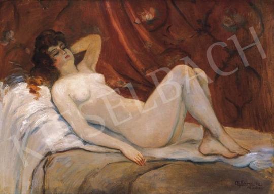 Signed Ch. Kroner - Reclining Nude, 1912 | 33rd Auction auction / 223 Lot