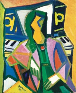  Bertalan, Albert - Picassoesque Model with Piano 