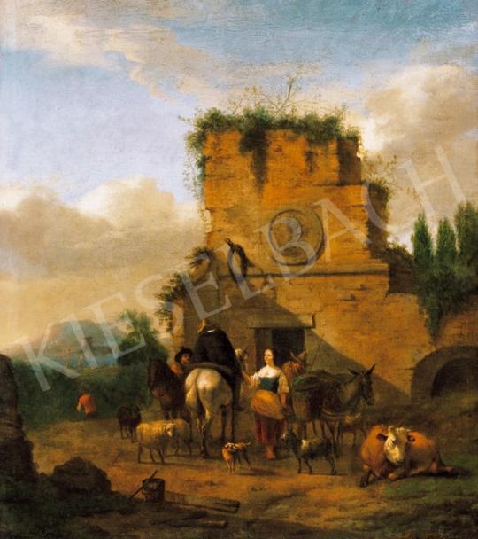 Begeyn, Abraham Jansz - In front of an Inn in Italy | 20th Auction auction / 118 Lot