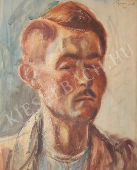  Nyergesi, János - Self-Portrait painting