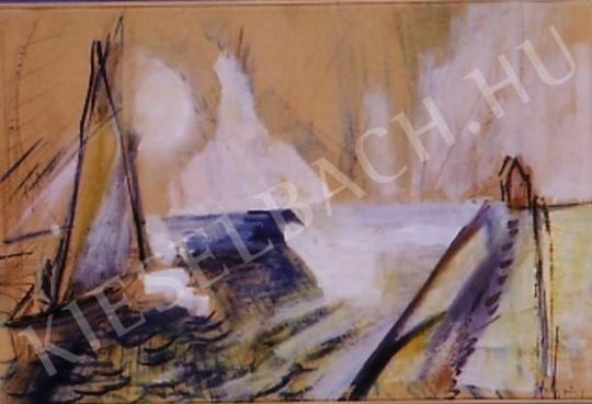 Egry, József - Sailing Boat painting