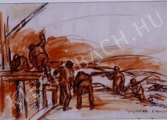 Egry József - Utászok, 1916 festménye