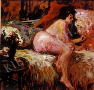 Egry, József - Reclining Nude painting