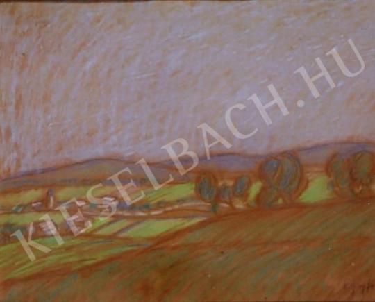 Egry József - Dombos táj, 1914 körül festménye