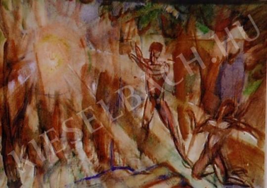 Egry, József - Cain and Abel, 1919 painting