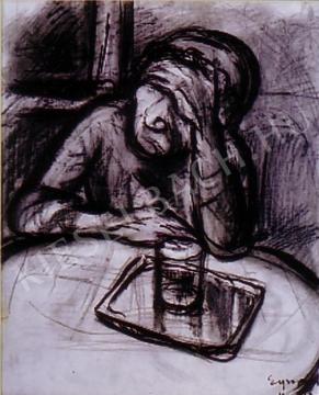 Egry József - A művész édesanyja festménye
