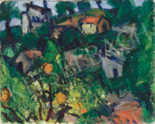  Czóbel, Béla - Landscape with Orange Trees in South France, 1930 körül | 34th Auction auction / 19 Lot