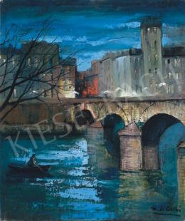 Corini, Margit - Evening by the River Seine in Paris 