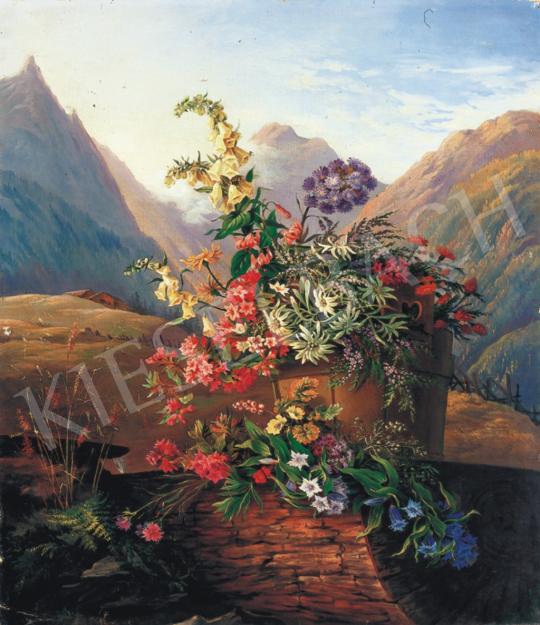 Unknown Austrian painter, 19th century - Alpine Flower-Bouquet | 34th Auction auction / 30 Lot