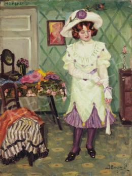 Illencz, Lipót - Getting Ready for a Date, 1911 