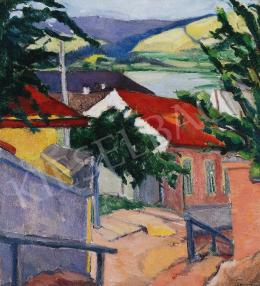 Tihanyi, Lajos, - Street in Trencsény, 1912 