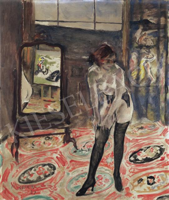  Csók, István - Girl Wearing Black Stockings | 34th Auction auction / 49 Lot