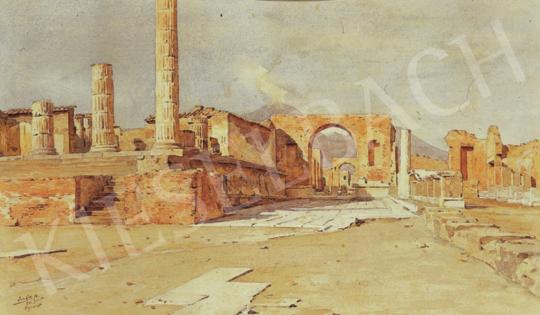  Edvi Illés Aladár - A pompeji Forum, 1898 | 34. Aukció aukció / 51 tétel