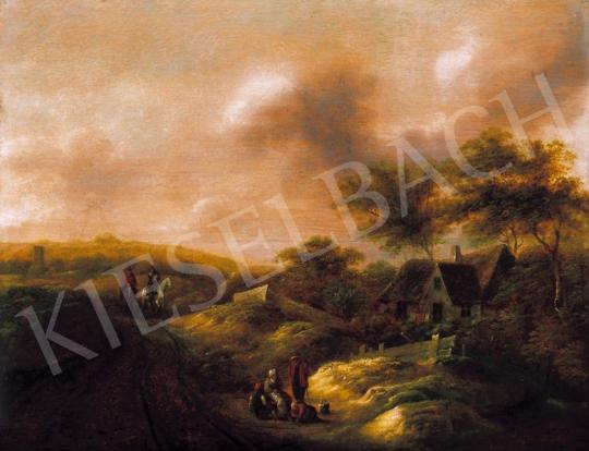 Unknown Dutch painter, about 1700 - Landscape with Travellers | 20th Auction auction / 136 Lot