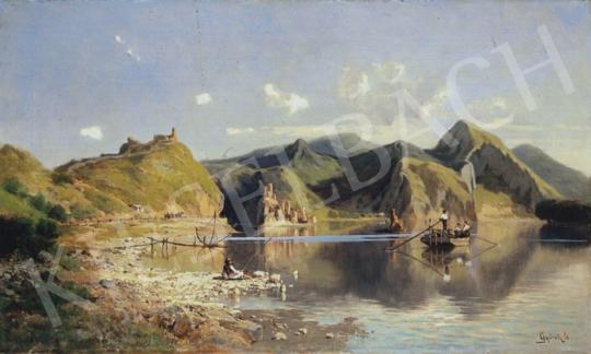  Györök, Leó - Bay with Fishermen | 34th Auction auction / 83 Lot