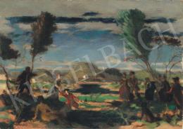 Fényes, Adolf - Lovers in the Open Air (Fairytale Landscape) 