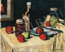 Kosztolányi Kann, Gyula - Still-Life with Liqueur Bottle 