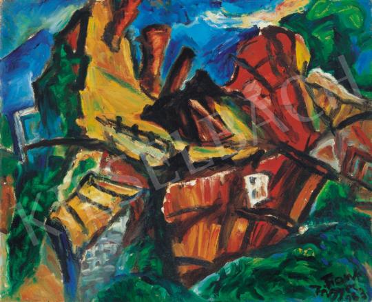  Frank, Frigyes - Hillside with Houses | 34th Auction auction / 127 Lot