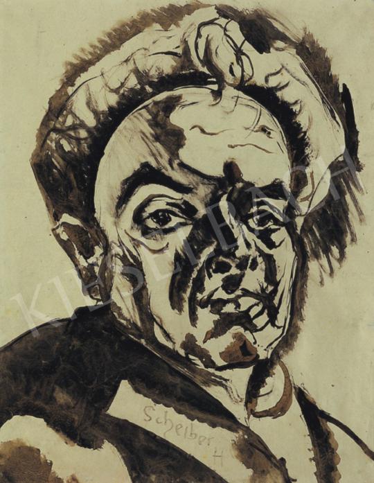  Scheiber Hugó - Önarckép | 34. Aukció aukció / 197 tétel