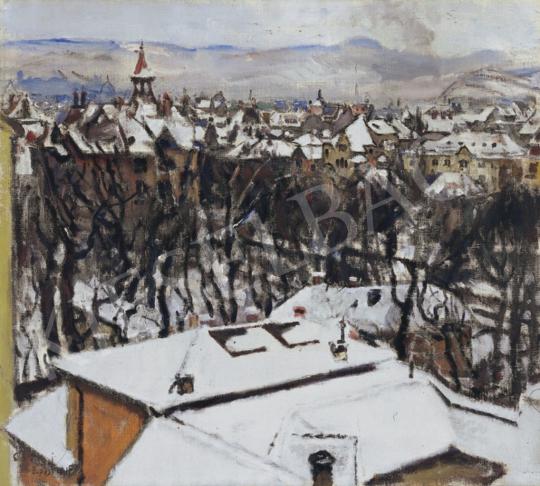  Csók, István - Budapest in Winter, 1919 | 34th Auction auction / 257 Lot