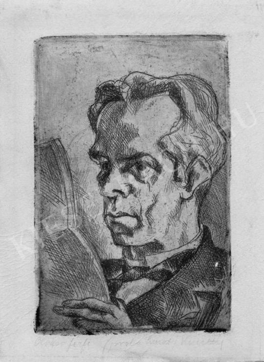  Kmetty János - Olvasó férfi, 1926 | Fotó- és grafikai aukció aukció / 42 tétel