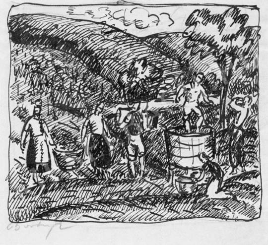  Bortnyik, Sándor - Grape Harvest, 1940s | Auction of Photos and Works on Paper auction / 52 Lot