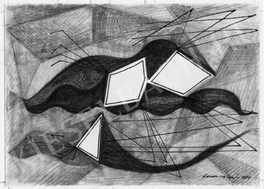  Lossonczy Tamás - Kompozíció, 1940-es évek | Fotó- és grafikai aukció aukció / 86 tétel