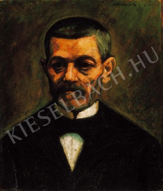  Czigány Dezső - Férfiportré festménye