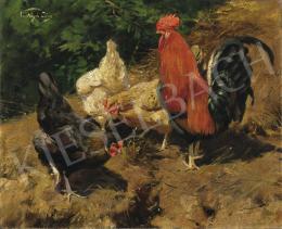 Vastagh, György - Cock with Hens 