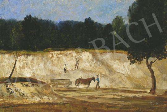  Molnár C., Pál - Landscape with Horse Cart, 1958 | 35th Auction auction / 37 Lot