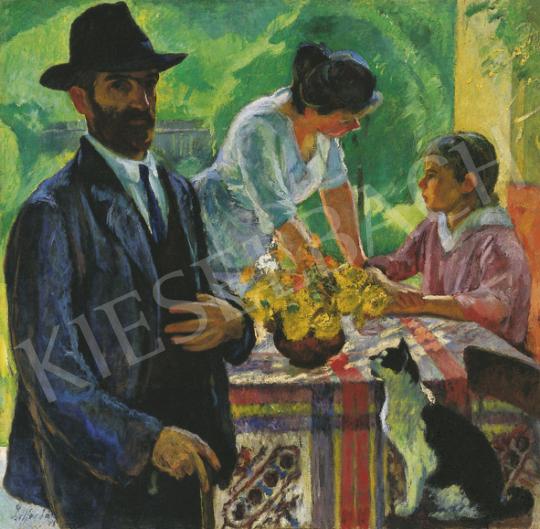 Ziffer, Sándor - Snack in the Garden in Nagybánya, 1919 | 35th Auction auction / 42 Lot