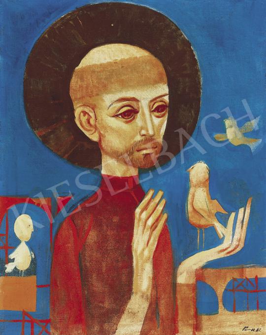 Kass, János - Saint Francis of Assisi Preaches to the Birds, 1971 | 35th Auction auction / 49 Lot