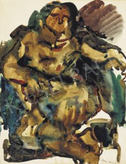 Bán Béla - Ülő akt, 1945 