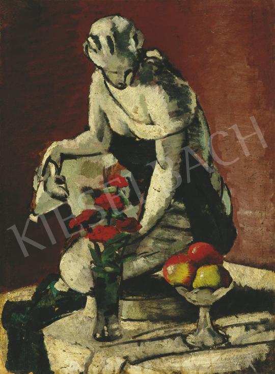 Lehel Mária - Csendélet szoborral | 35. Aukció aukció / 92 tétel