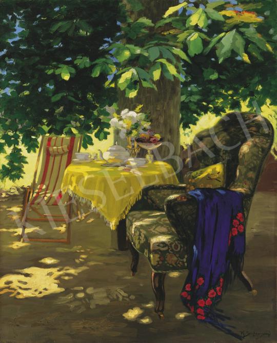 K. Szebeni, Jenő - Summer Afternoon in the Garden | 35th Auction auction / 116 Lot
