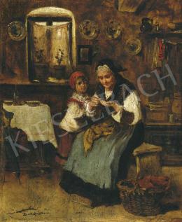 Bruck, Lajos - Grandmother with with Her Grandchild 