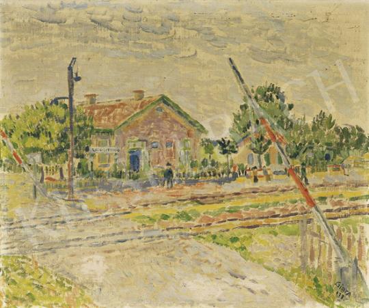  Czimra, Gyula - Crossing with Barrier in Rákosliget, 1938 | 35th Auction auction / 148 Lot