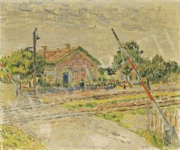  Czimra, Gyula - Crossing with Barrier in Rákosliget, 1938 