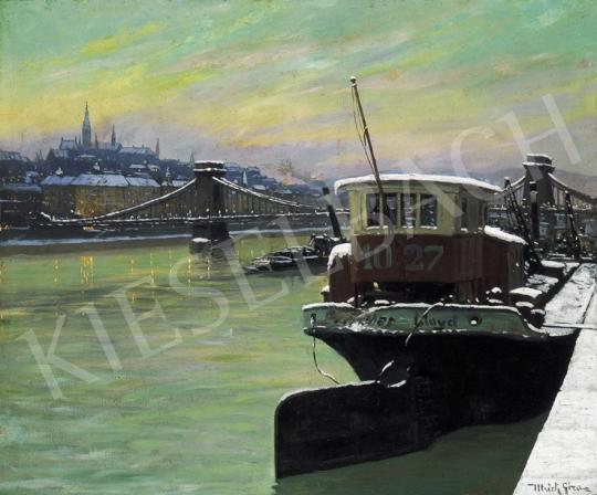 Ulrich, Géza - Budapest in Winter with the Chain Bridge | 19th Auction auction / 1 Lot