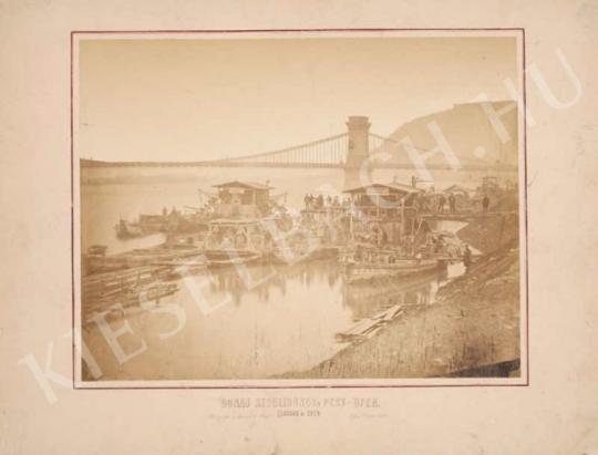 Lovich, Antal - Building the Embankment in Buda before the Chain Bridge, 1872 | Auction of Photos auction / 13 Lot