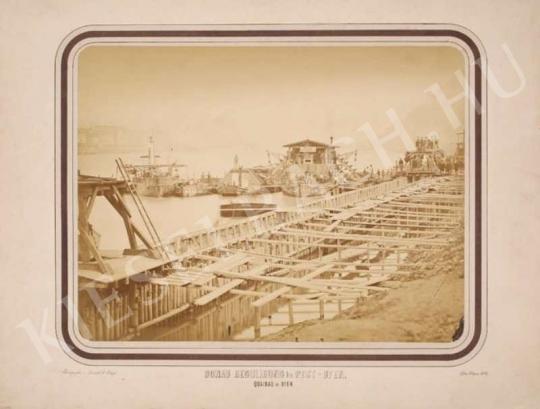 Lovich, Antal - Building the Embankment in Buda Between the Chain Bridge and Gellért Hill, 1872 | Auction of Photos auction / 14 Lot