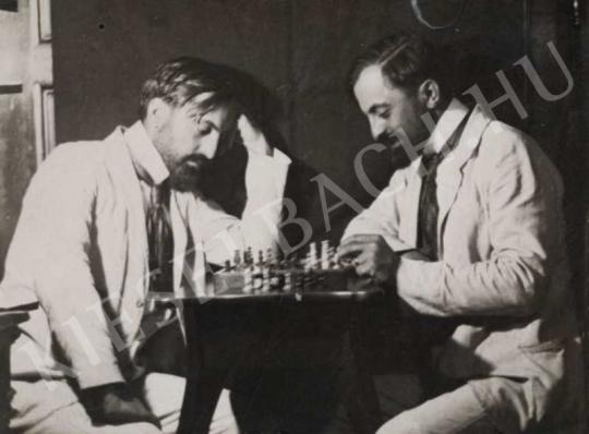 Kerny, István - Self-portrait Playing Chess | Auction of Photos auction / 25 Lot