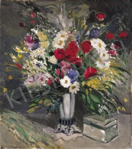 Emőd, Aurél - Still Life of Flowers with Sweetmeat Boksz 