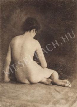 Rónai, Dénes - Sitting Backnude, 1920's 