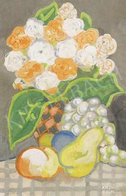  Kádár, Béla - Still Life of Flower and Fruit 