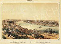 Ismeretlen magyar festő - Buda-Pest látképe (Vue generale de Buda-Pest) 